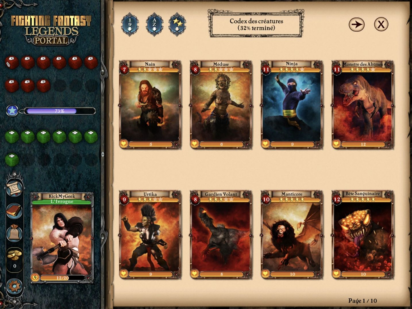 Fighting Fantasy Legends Portal (copie d'écran 16 sur iPhone / iPad)