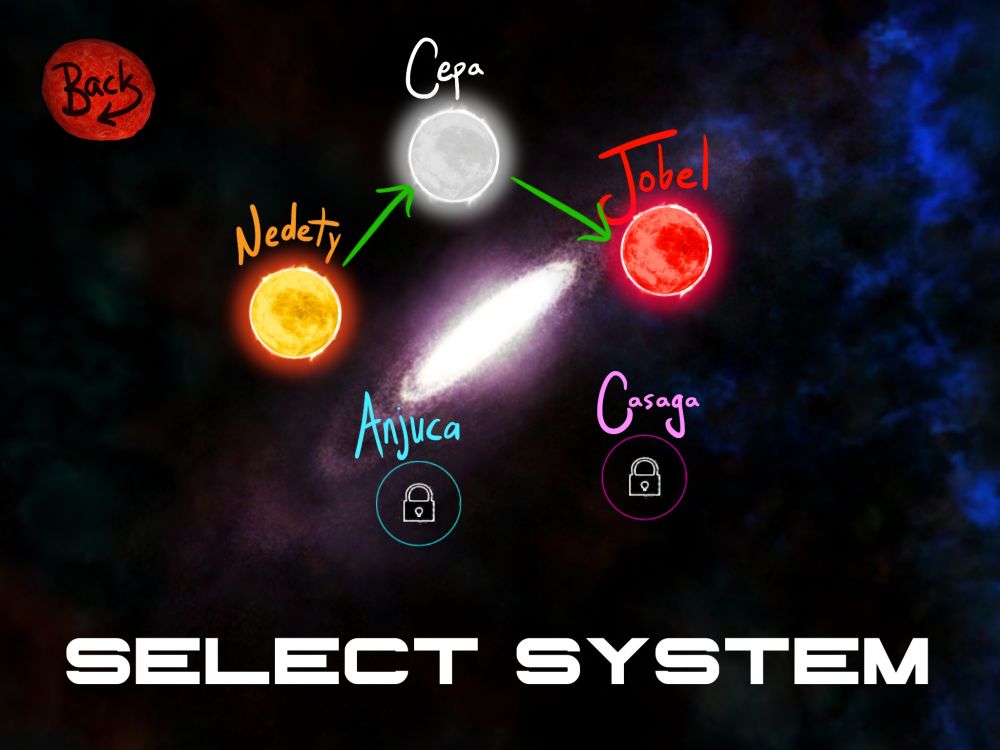 Choisissez le système stellaire à explorer