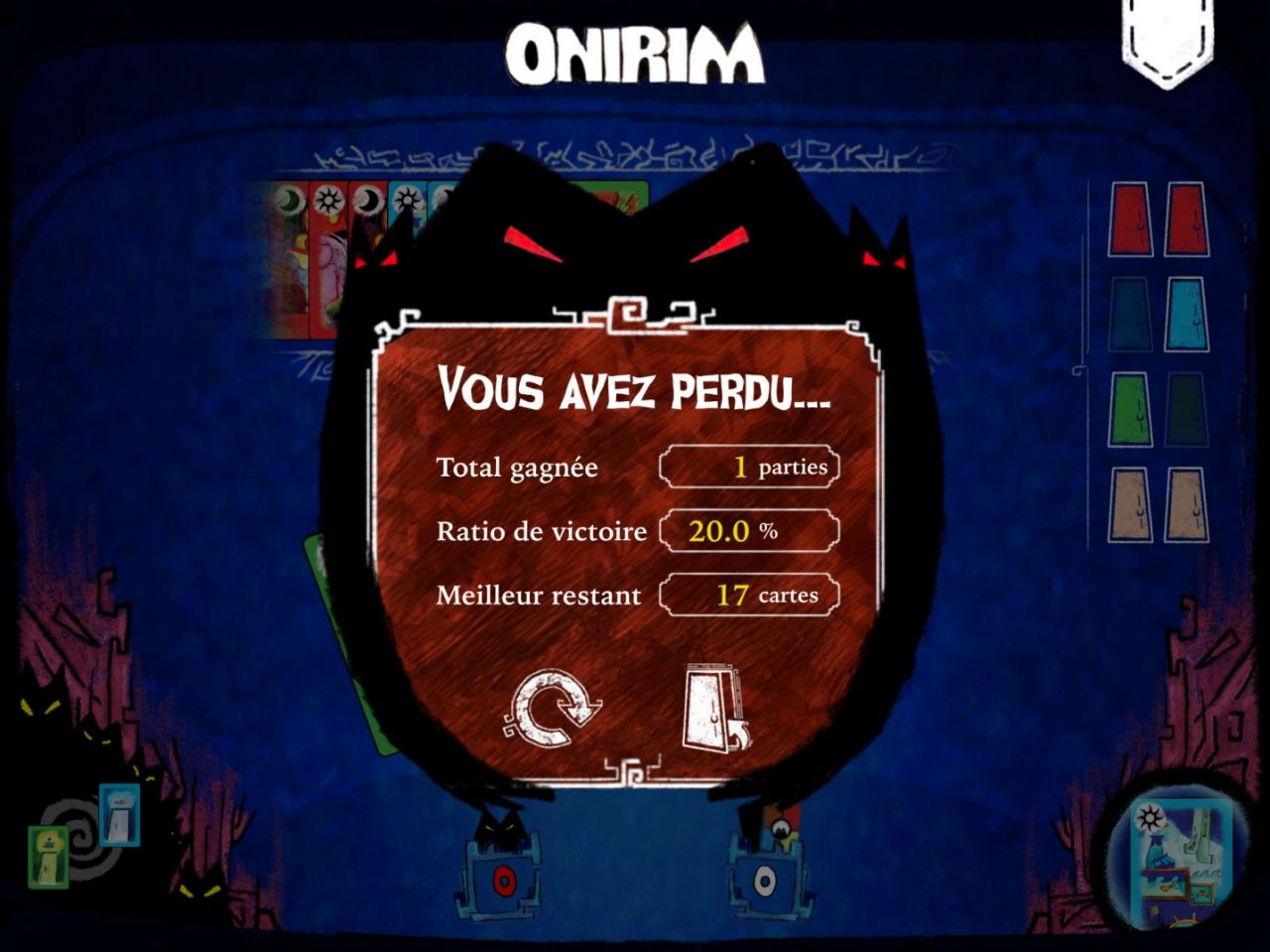Onirim: Jeu de carte solitaire (copie d'écran 4 sur Android)