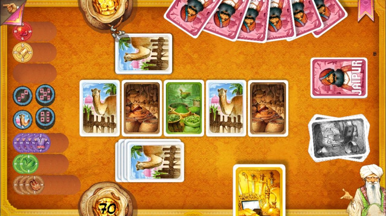 Jaipur : jeu de cartes en duel (copie d'écran 7 sur Android)