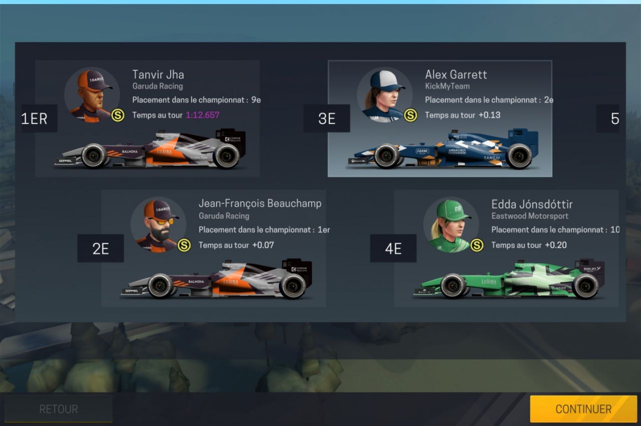 Motorsport Manager Mobile 2 (copie d'écran 19 sur iPhone / iPad)