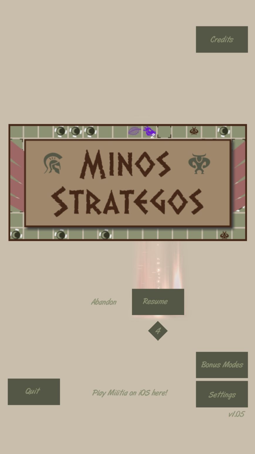 Minos Strategos (copie d'écran 1 sur iPhone / iPad)