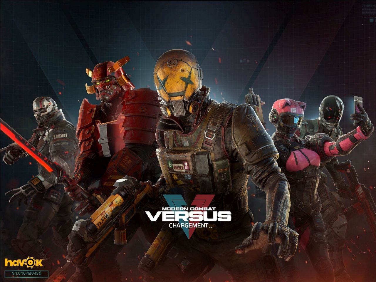 Modern Combat Versus: New Online Multiplayer FPS (copie d'écran 1 sur Android)
