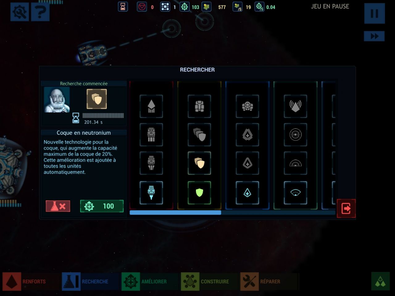 Battlevoid: Sector Siege (copie d'écran 5 sur Android)