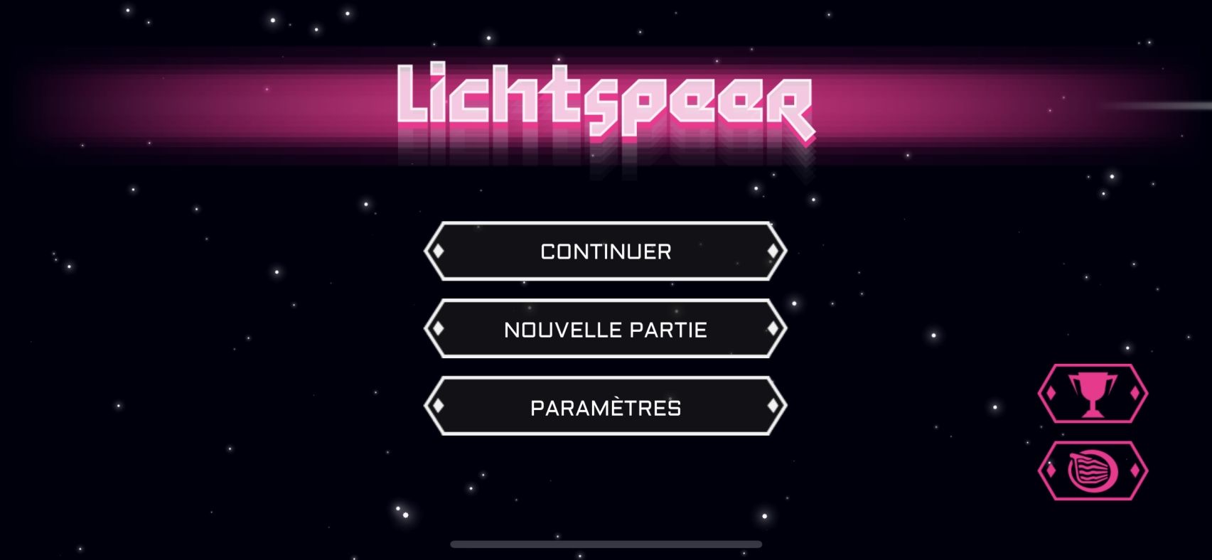Lichtspeer (copie d'écran 1 sur Android)