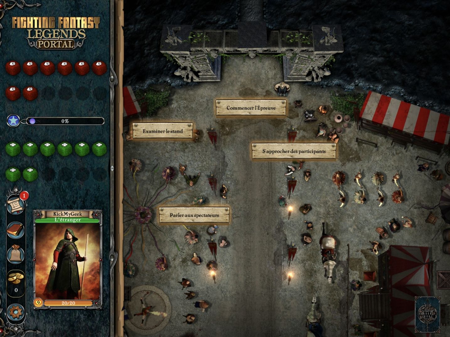 Fighting Fantasy Legends Portal (copie d'écran 4 sur Android)