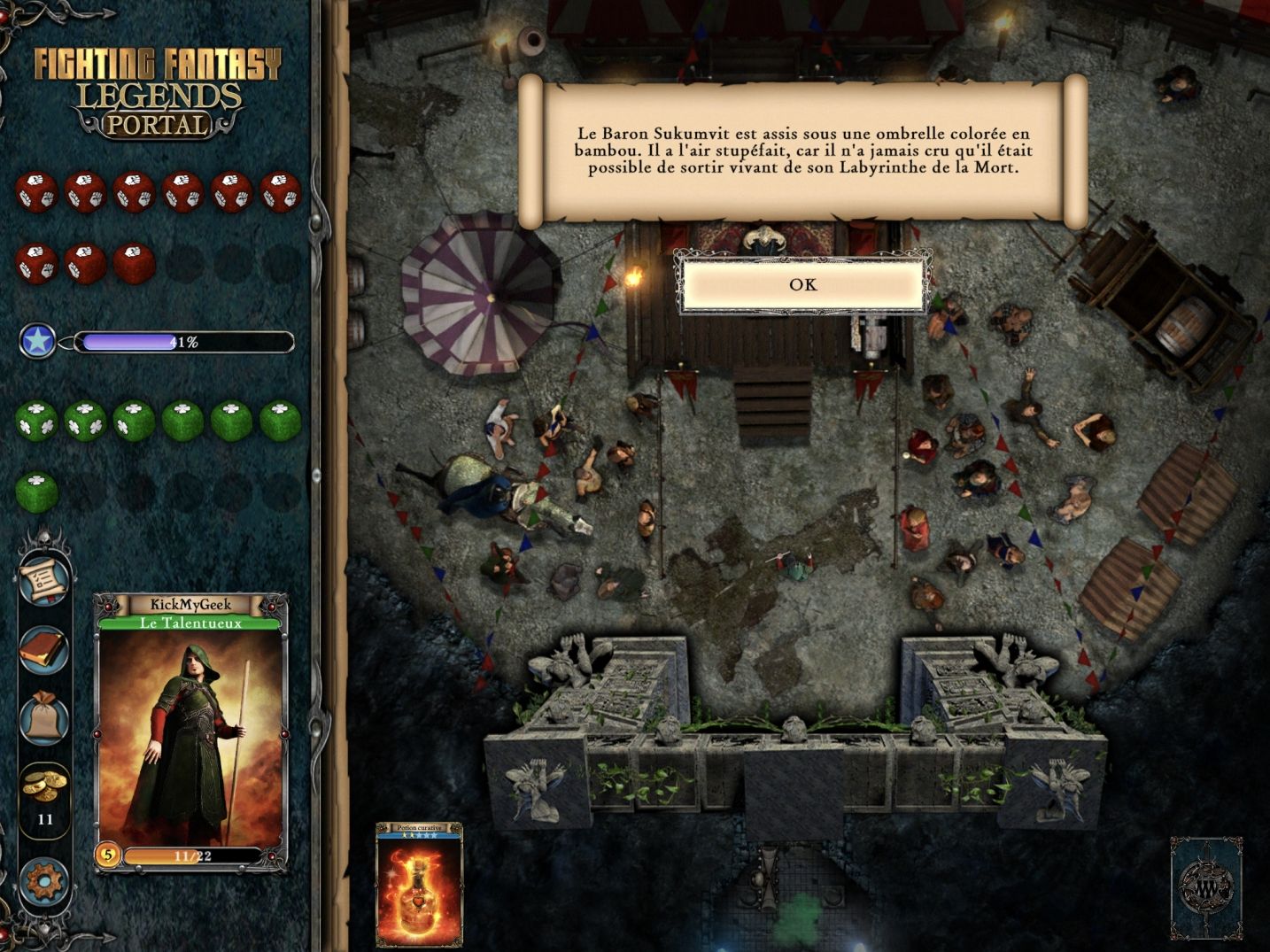 Fighting Fantasy Legends Portal (copie d'écran 8 sur Android)