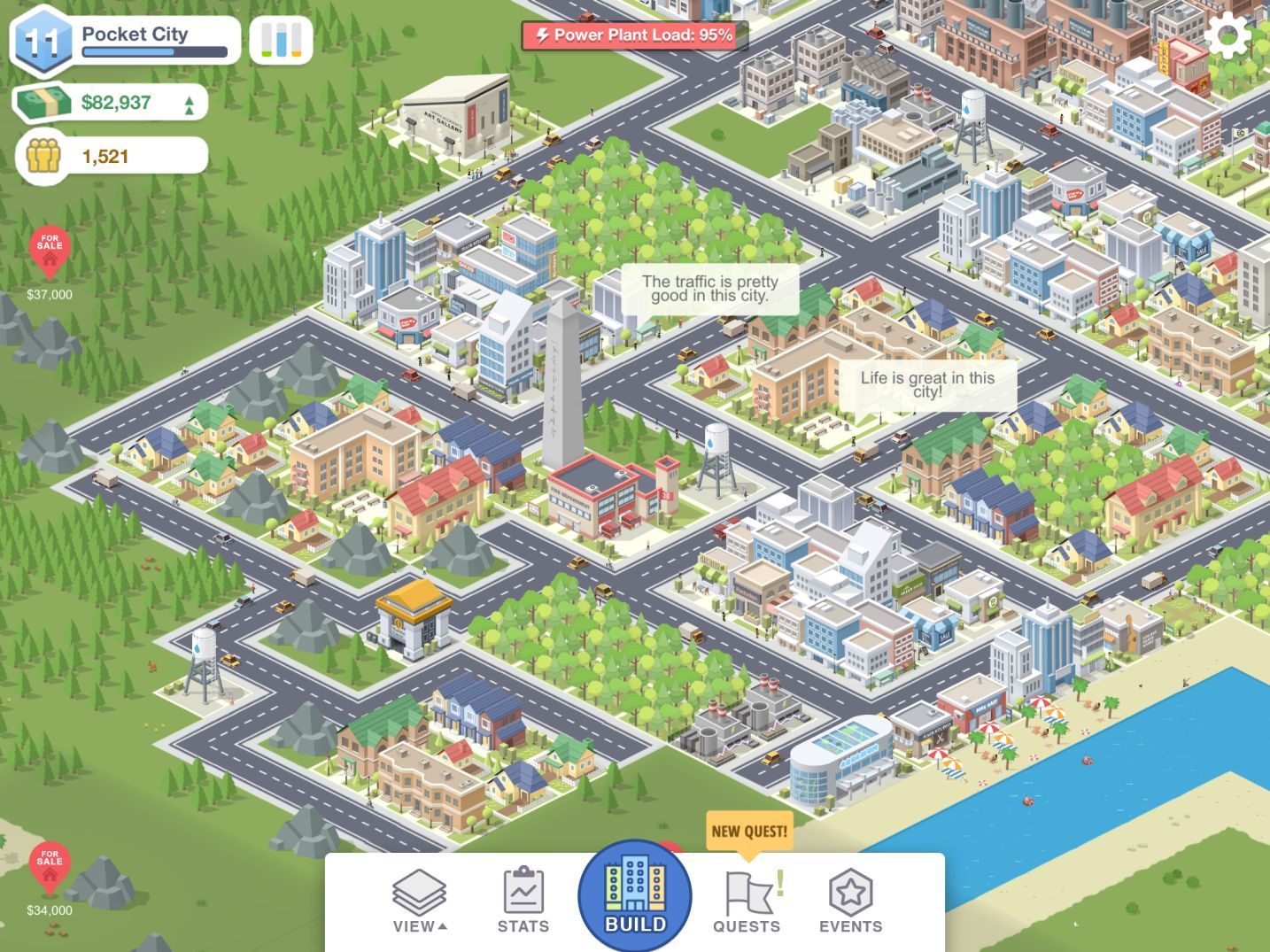 Pocket City (copie d'écran 4 sur iPhone / iPad)