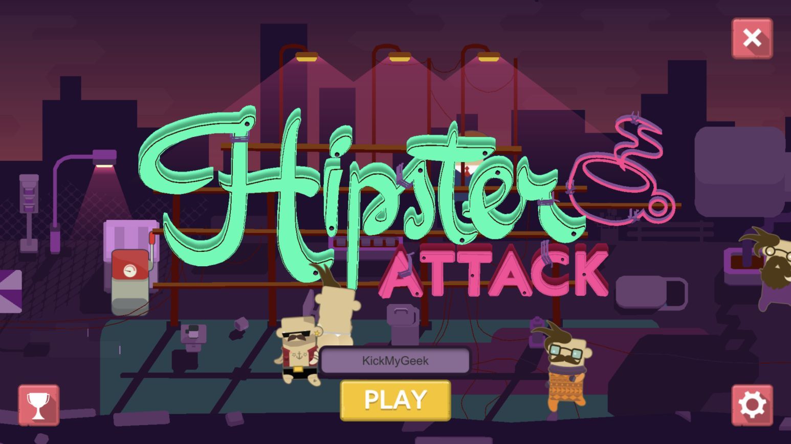 Hipster Attack (copie d'écran 1 sur Android)