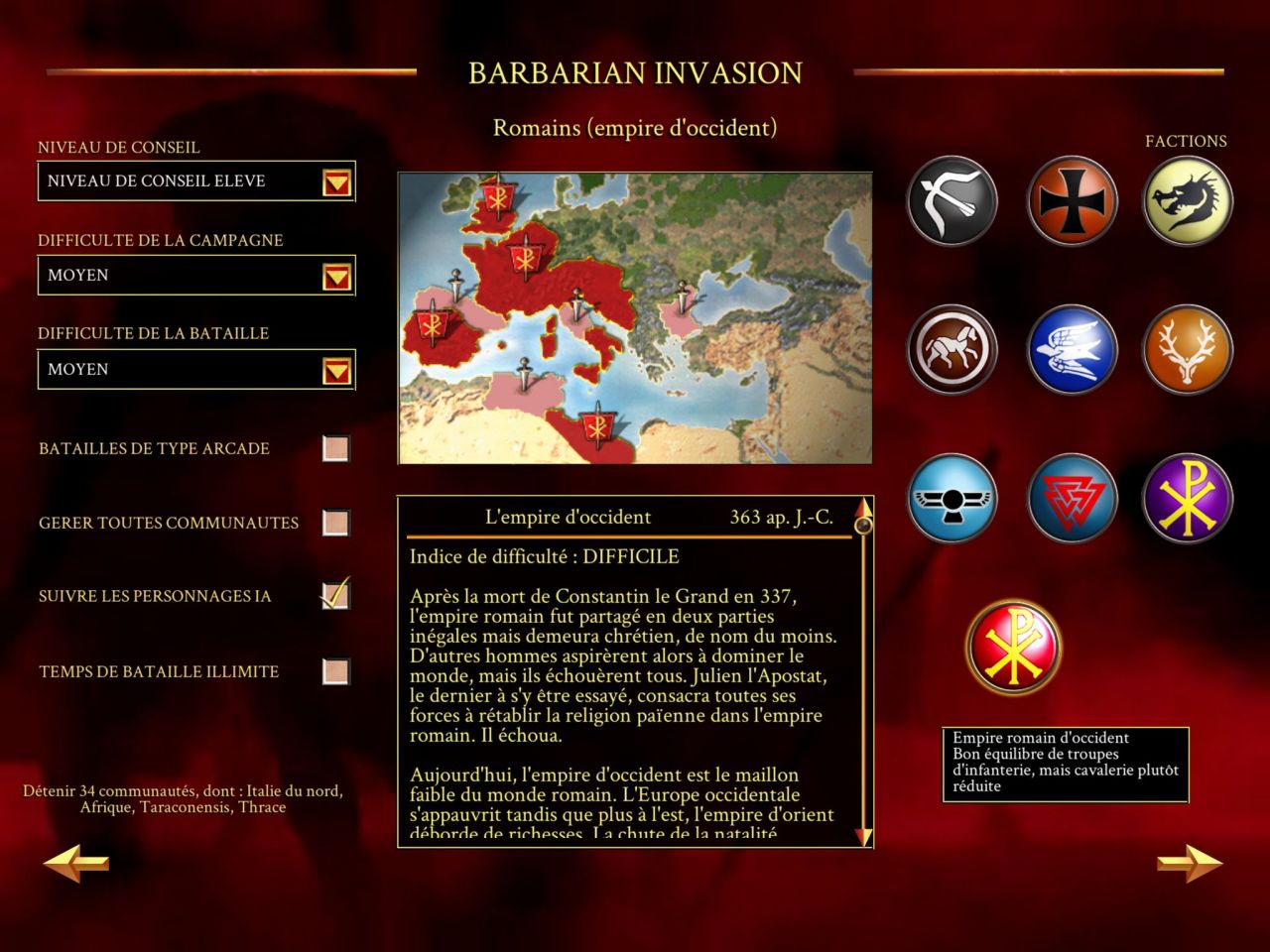 ROME: Total War - Barbarian Invasion (copie d'écran 5 sur Android)
