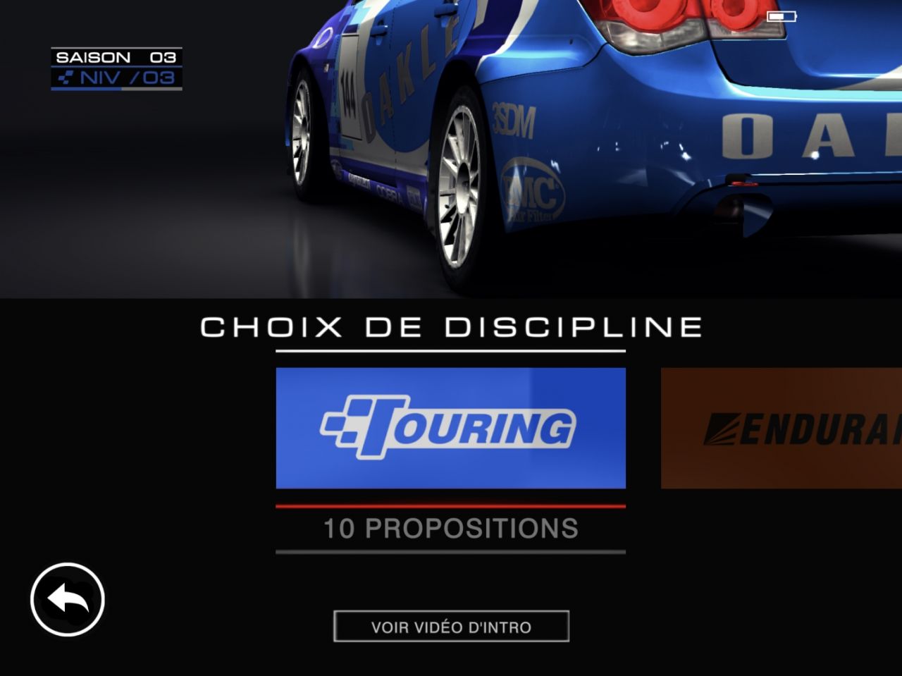 GRID Autosport (copie d'écran 12 sur Android)