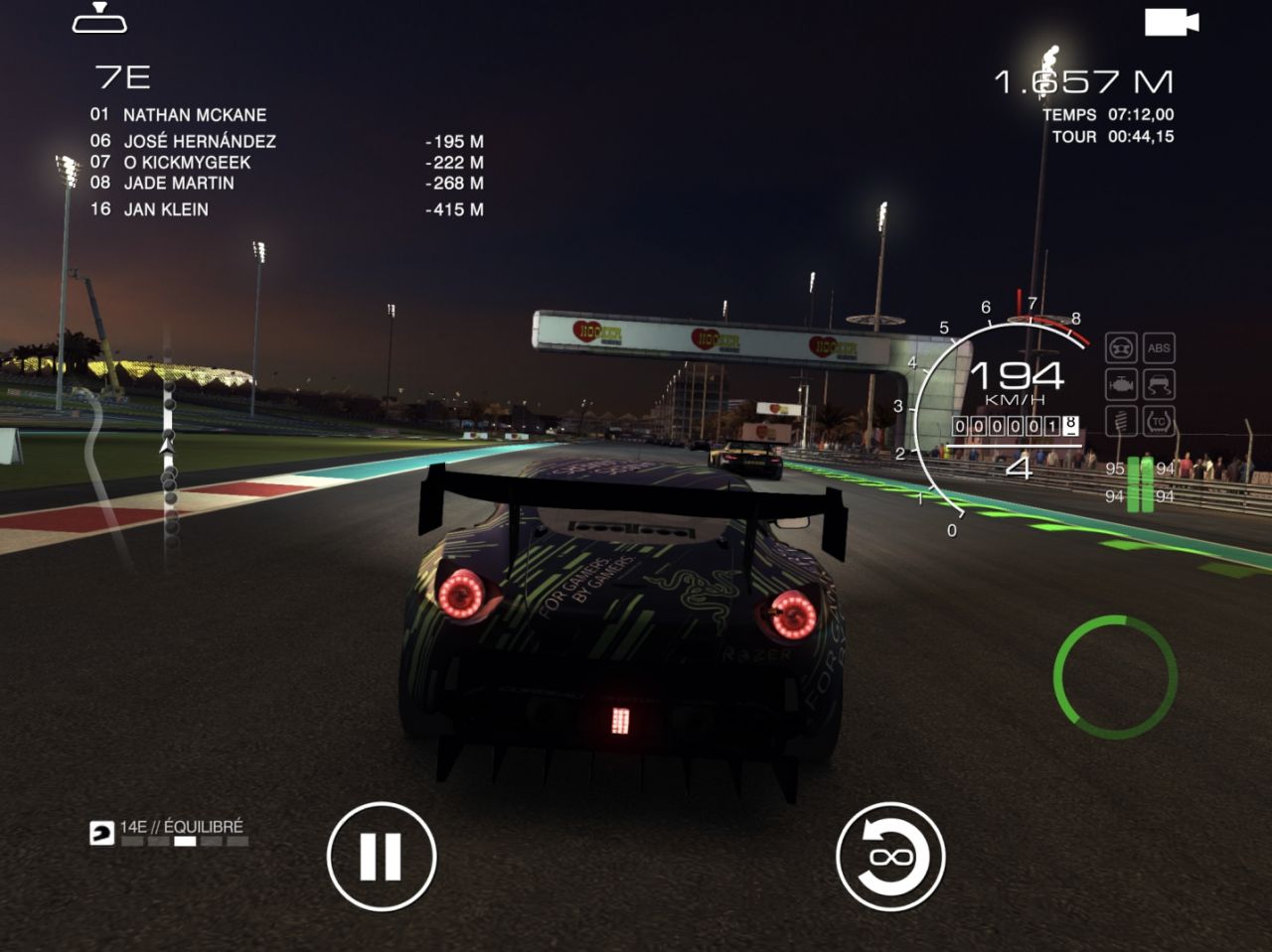 GRID Autosport (copie d'écran 20 sur Android)