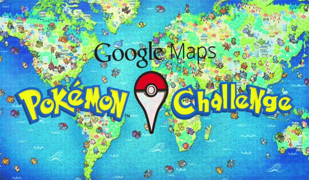 Google Maps Pokémon Challenge pour le 1er avril 2014