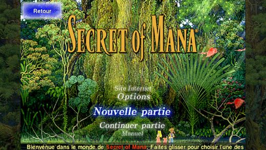 Secret of Mana de Square Enix sur iPhone